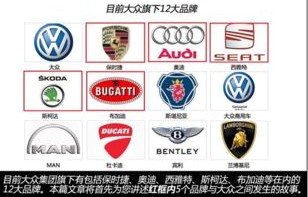 大众集团旗下品牌大全(大众集团旗下品牌大全图解)