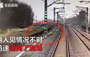 旅客跳入铁轨逼停列车？假的！