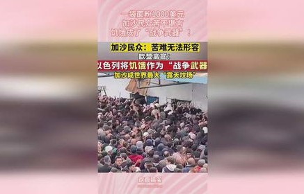 加沙一袋生了虫的面粉，贫困与高价的双重困境