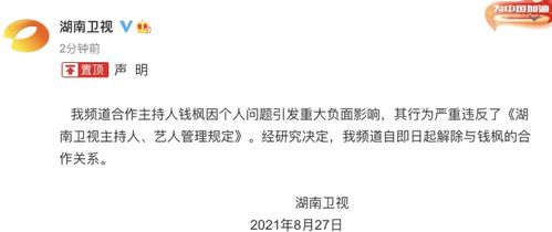 湖南卫视声明，媒体责任与公众信任的坚守
