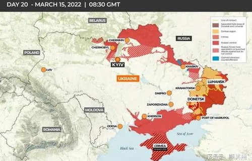 俄罗斯乌克兰(俄罗斯乌克兰实际控制区地图)