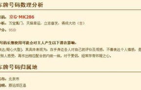 车牌号码测吉凶(车牌号码测吉凶免费测试)