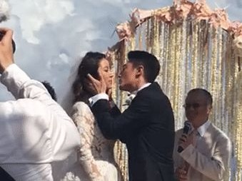 萧敬腾婚礼上的深情告白，三分钟的爱语