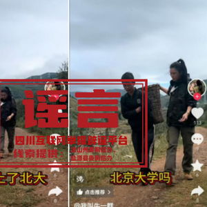 澄清辍学卖苹果供哥哥读北大之谣言